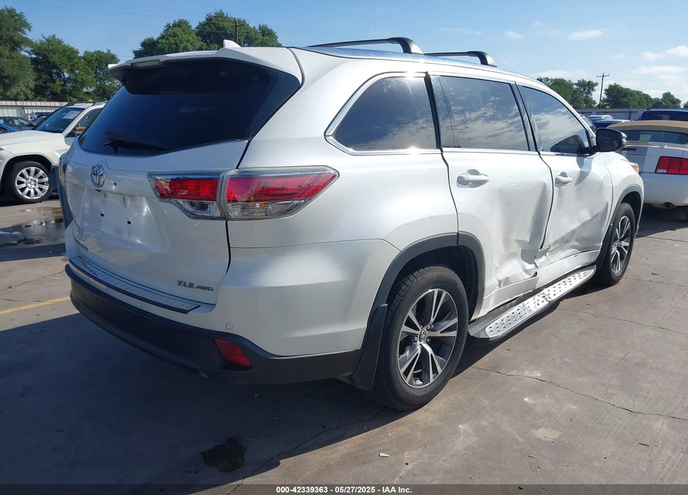 2016 TOYOTA HIGHLANDER XLE V6 VIN: 5TDJKRFH9GS294585
