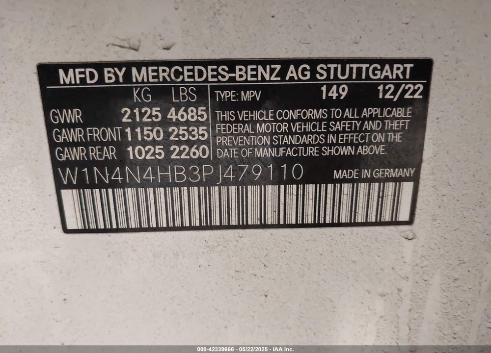 2023 MERCEDES-BENZ GLA-CLASS VIN: W1N4N4HB3PJ479110