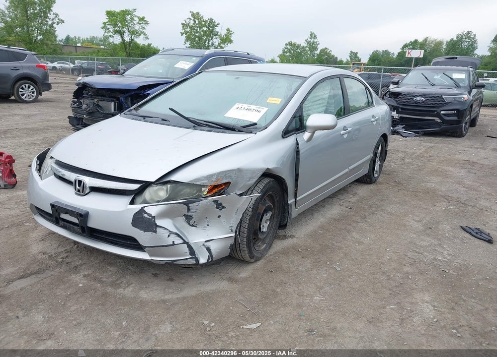 2008 HONDA CIVIC LX VIN: 1HGFA16598L066834