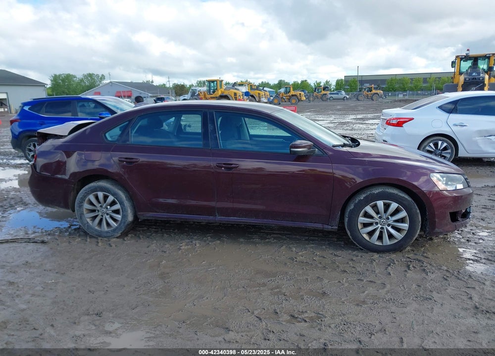 2013 VOLKSWAGEN PASSAT VIN: 1VWAP7A36DC044104