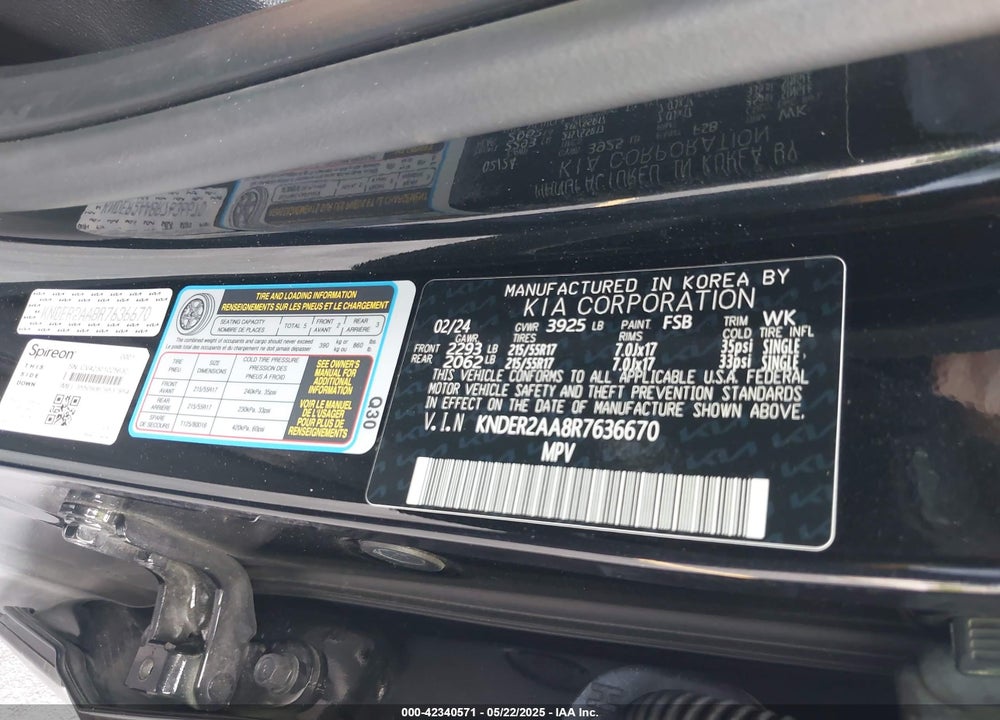 2024 KIA SELTOS VIN: KNDER2AA8R7636670