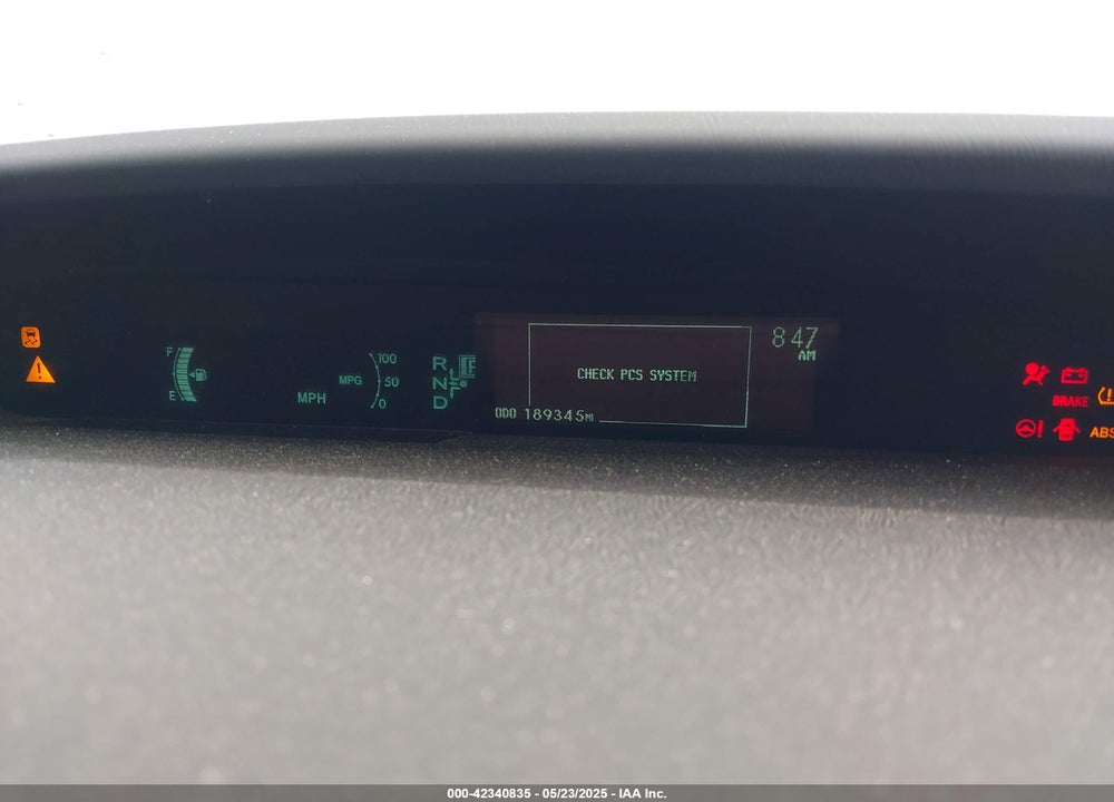 2011 TOYOTA PRIUS FIVE/FOUR/ONE/THREE/TWO VIN: JTDKN3DU9B0312085