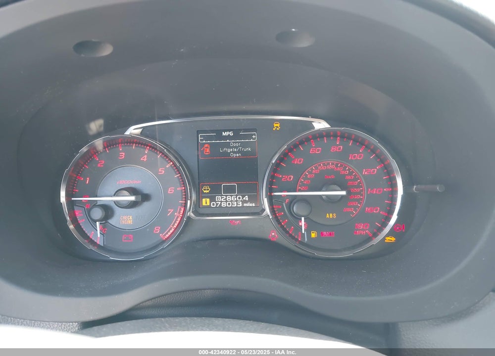 2017 SUBARU WRX VIN: JF1VA1B62H9819907