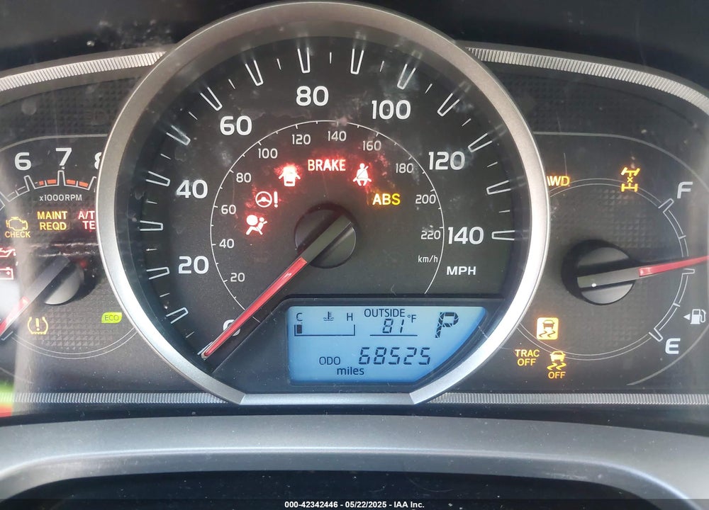 2013 TOYOTA RAV4 VIN: JTMRFREV8DD002222