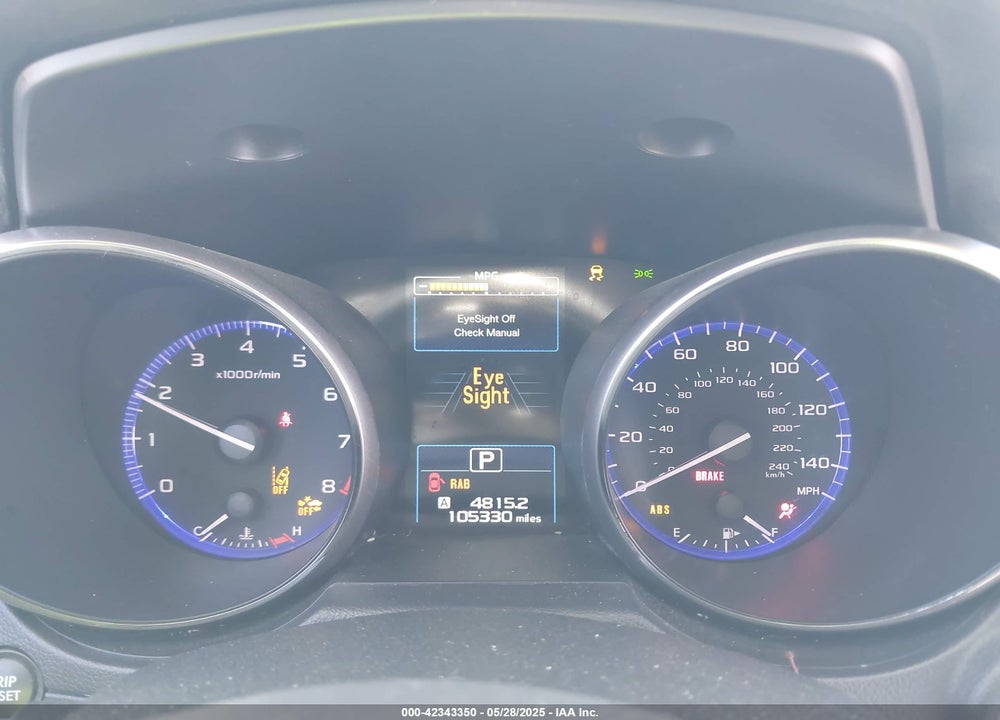 2017 SUBARU OUTBACK 2.5I TOURING VIN: 4S4BSATC8H3431836