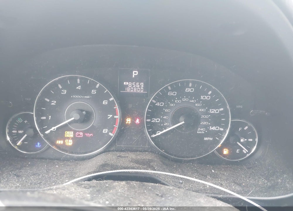 2012 SUBARU OUTBACK VIN: 4S4BRBLC8C3282144