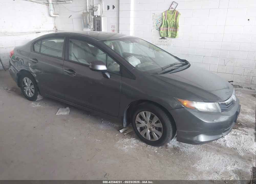 2012 HONDA CIVIC LX VIN: 2HGFB2F54CH327683