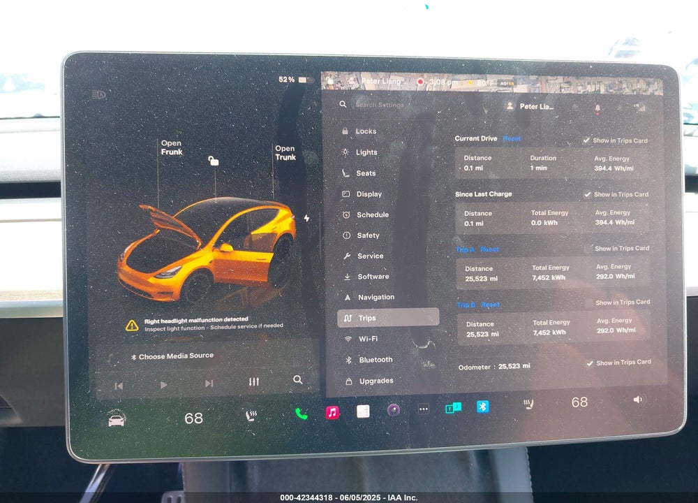 2023 TESLA MODEL Y VIN: 7SAYGDEF0PF691547