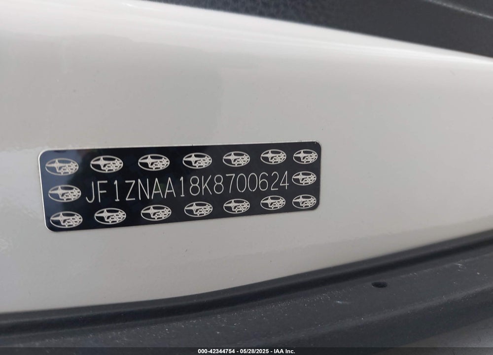 2019 TOYOTA 86 VIN: JF1ZNAA18K8700624