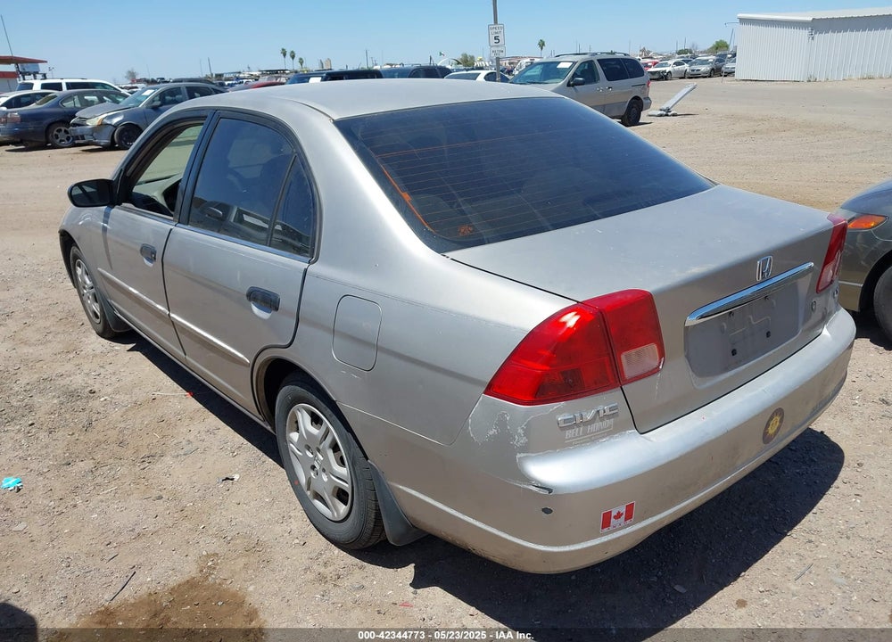 2001 HONDA CIVIC LX VIN: 2HGES16541H558456