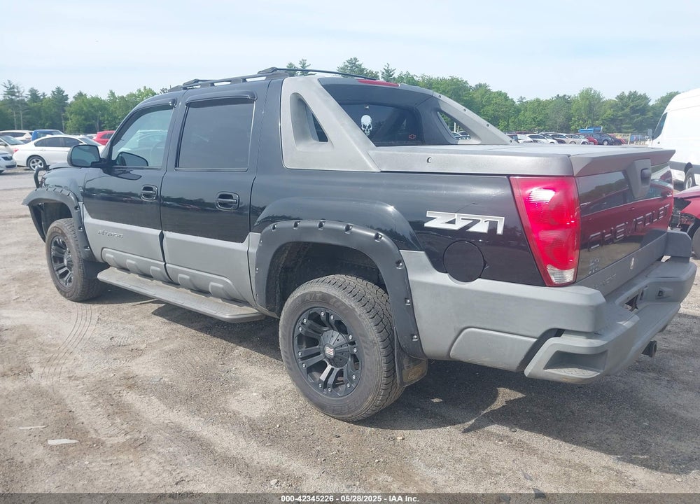 2002 CHEVROLET AVALANCHE 1500 VIN: 3GNEK13T82G127676
