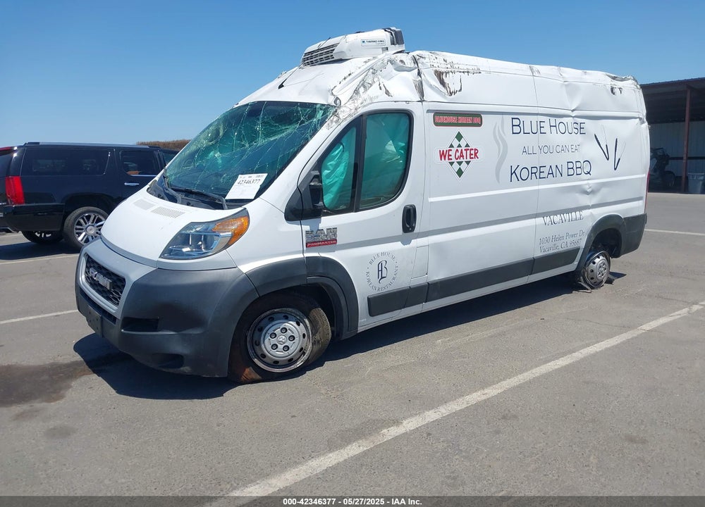 2019 RAM PROMASTER 2500 HIGH ROOF 159 WB VIN: 3C6TRVDG9KE515166