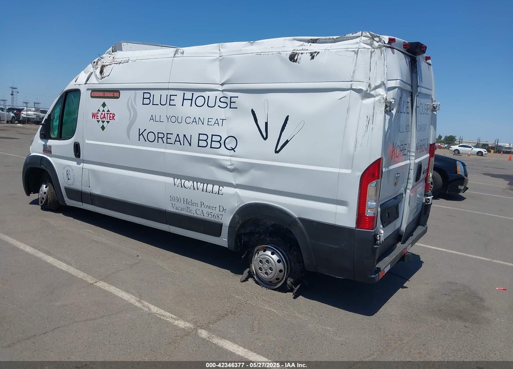 2019 RAM PROMASTER 2500 HIGH ROOF 159 WB VIN: 3C6TRVDG9KE515166