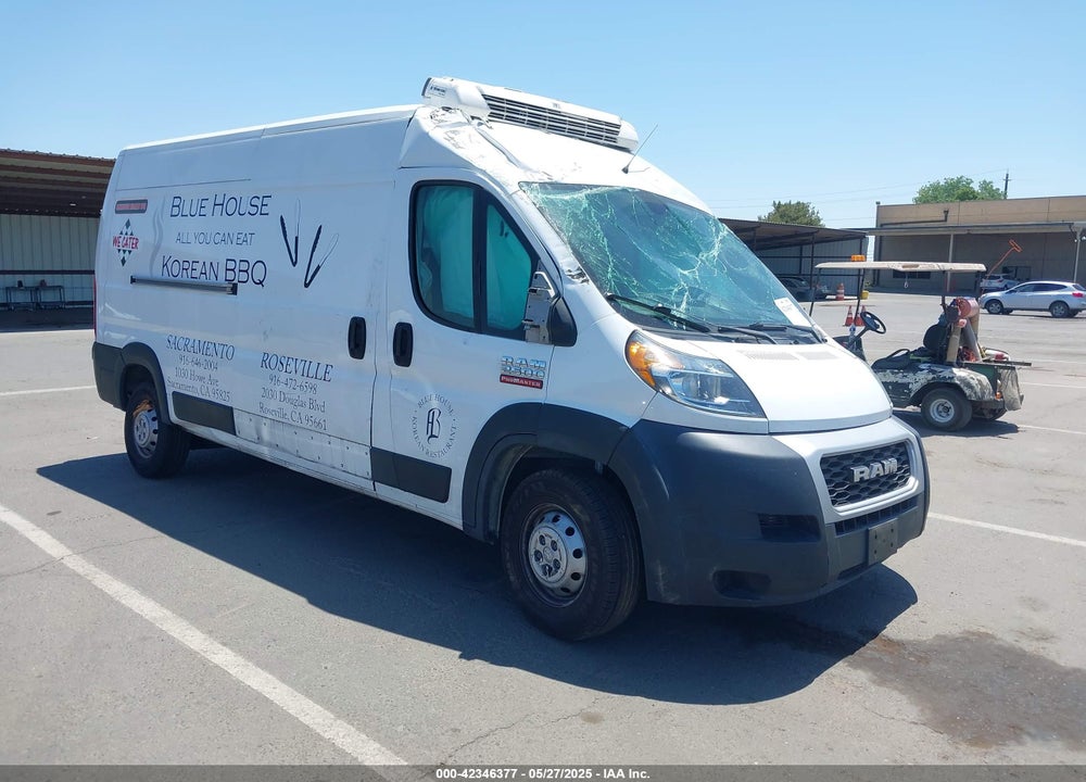 2019 RAM PROMASTER 2500 HIGH ROOF 159 WB VIN: 3C6TRVDG9KE515166