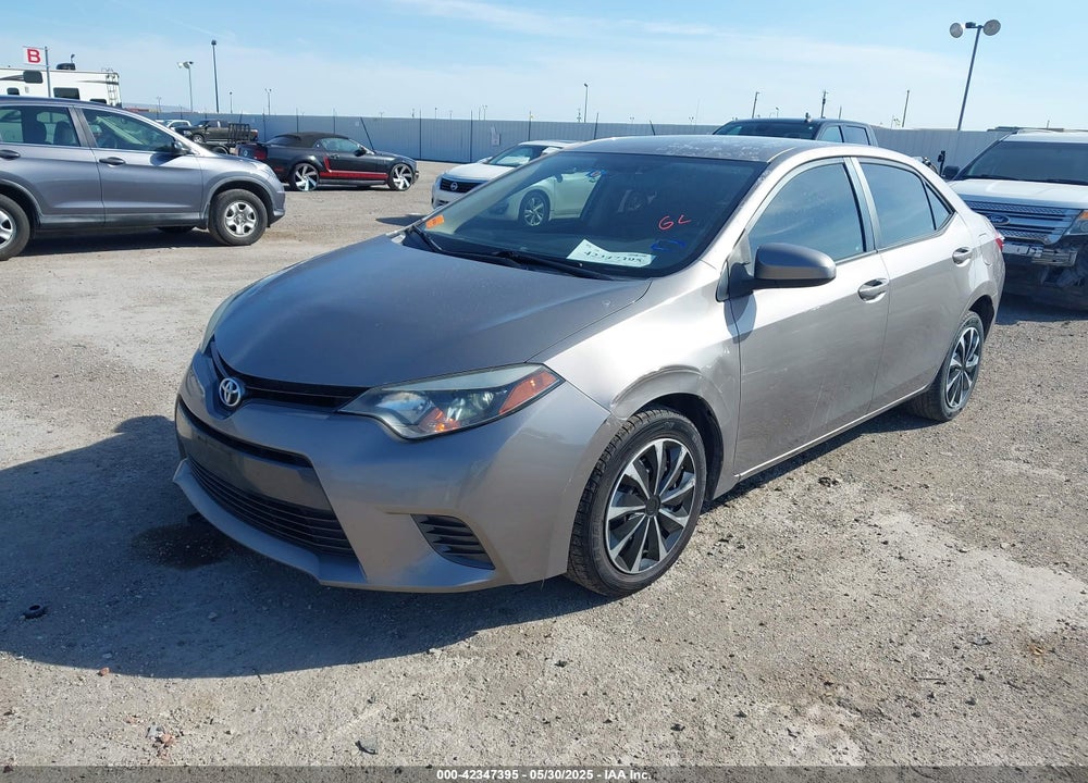 2016 TOYOTA COROLLA LE VIN: 5YFBURHE8GP459407