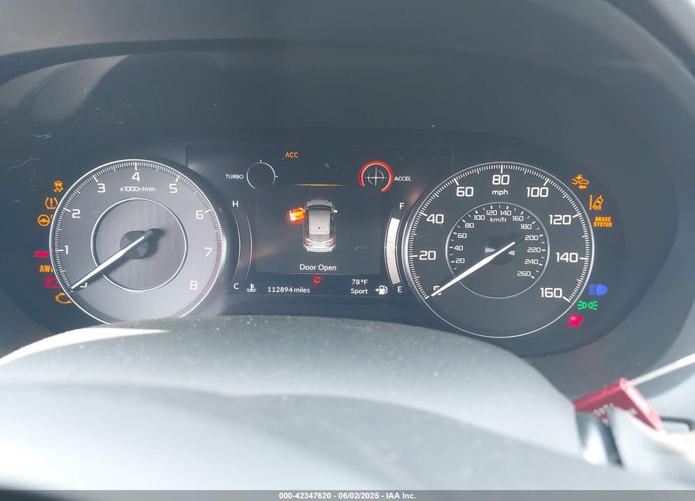 2019 ACURA RDX VIN: 5J8TC2H58KL017177