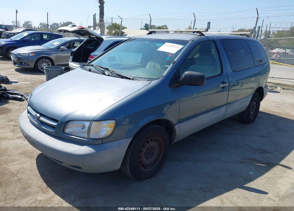 2000 TOYOTA SIENNA CE VIN: 4T3GF19C3YU268662