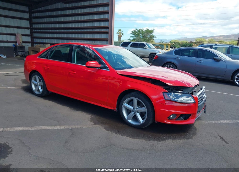 2012 AUDI A4 2.0T PREMIUM VIN: WAUFFAFL7CN018094