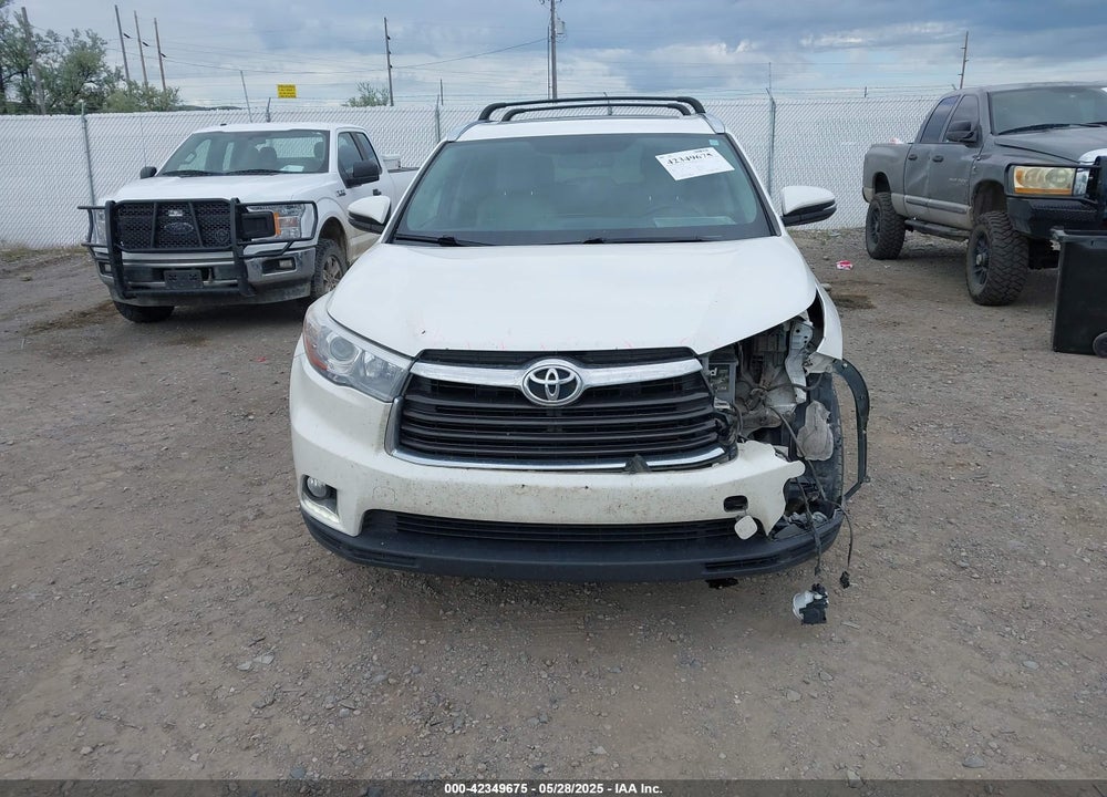 2016 TOYOTA HIGHLANDER VIN: 5TDDKRFH1GS278653