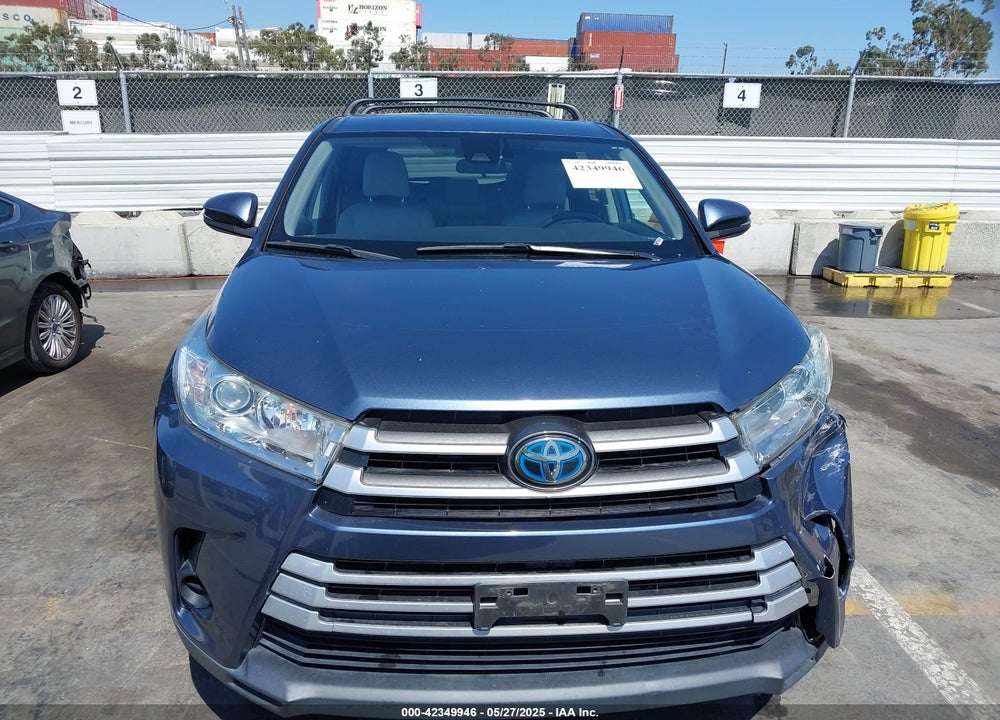 2019 TOYOTA HIGHLANDER HYBRID VIN: 5TDBGRFHXKS074774