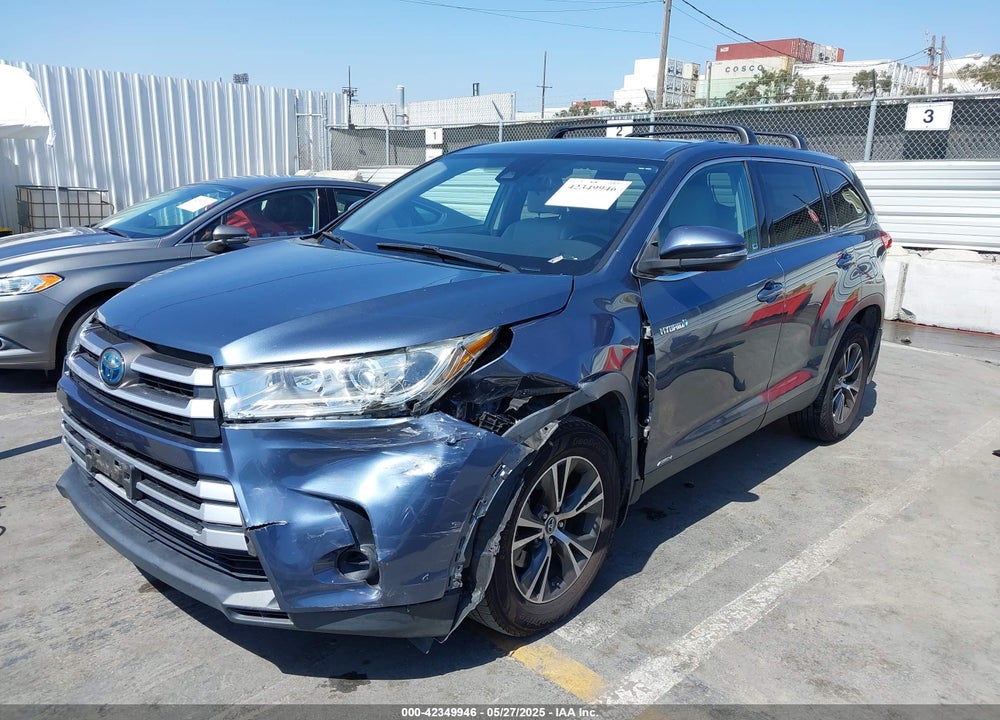 2019 TOYOTA HIGHLANDER HYBRID VIN: 5TDBGRFHXKS074774