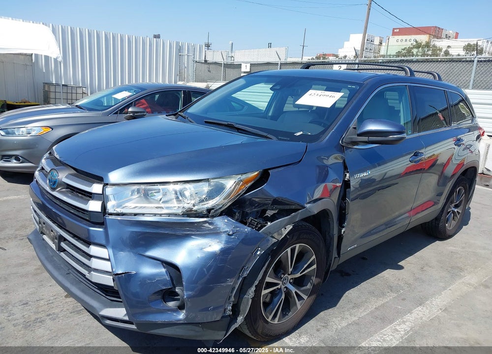 2019 TOYOTA HIGHLANDER HYBRID VIN: 5TDBGRFHXKS074774