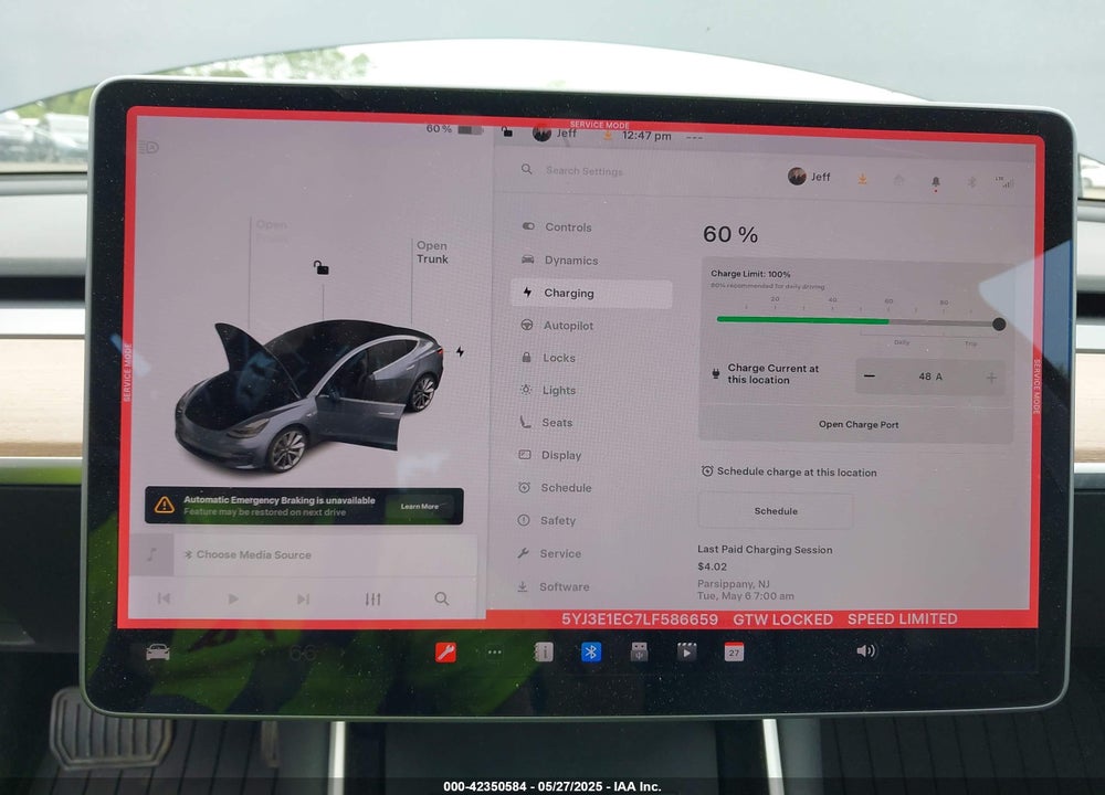 2020 TESLA MODEL 3 VIN: 5YJ3E1EC7LF586659