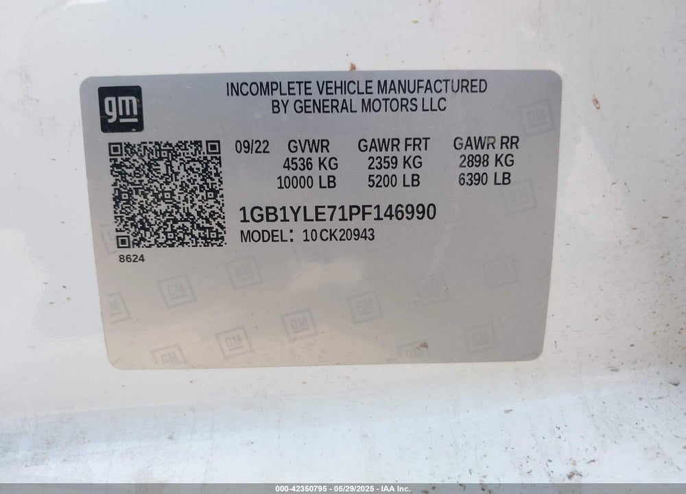 2023 CHEVROLET SILVERADO 2500HD VIN: 1GB1YLE71PF146990
