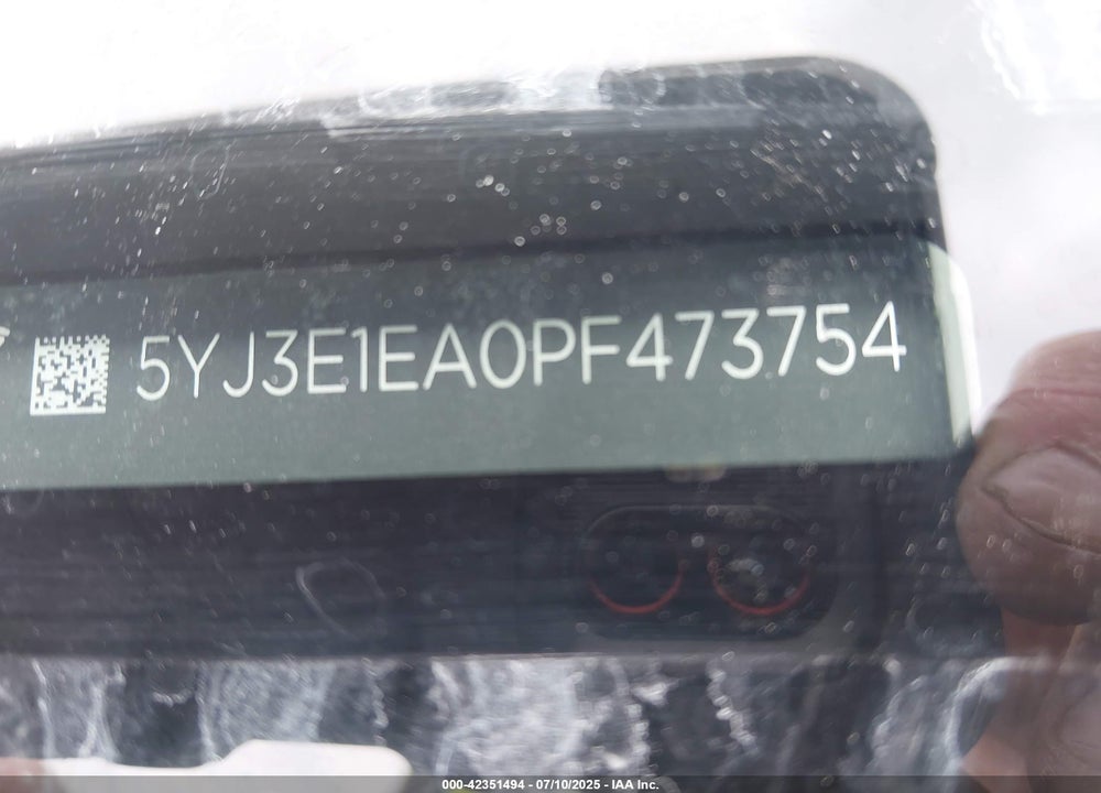 2023 TESLA MODEL 3 VIN: 5YJ3E1EA0PF473754