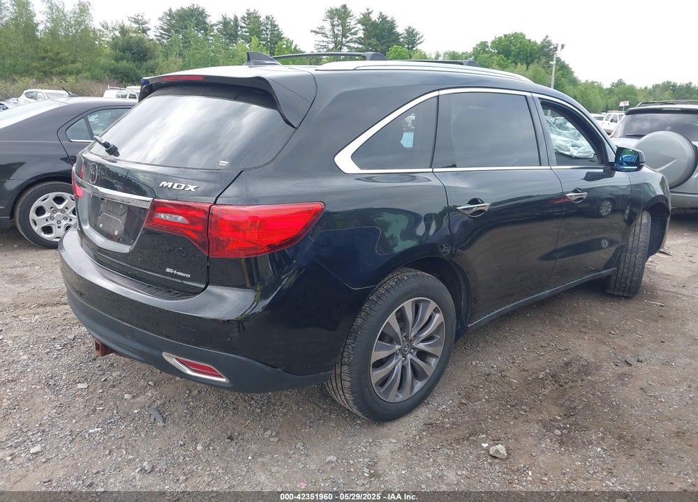2014 ACURA MDX TECHNOLOGY PKG W/ENTERTAINMENT PKG VIN: 5FRYD4H66EB041408