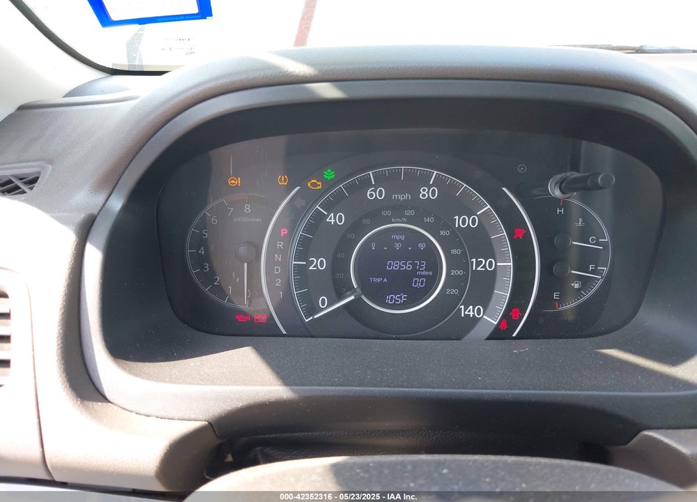 2013 HONDA CR-V EX-L VIN: 5J6RM3H77DL049726