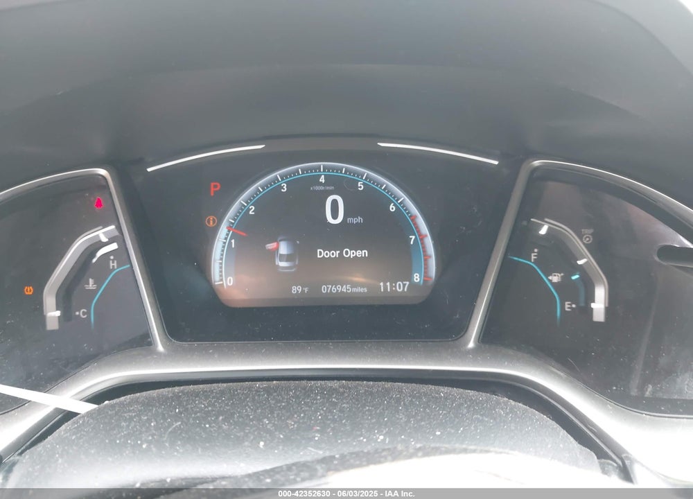 2020 HONDA CIVIC VIN: 19XFC1F30LE206861