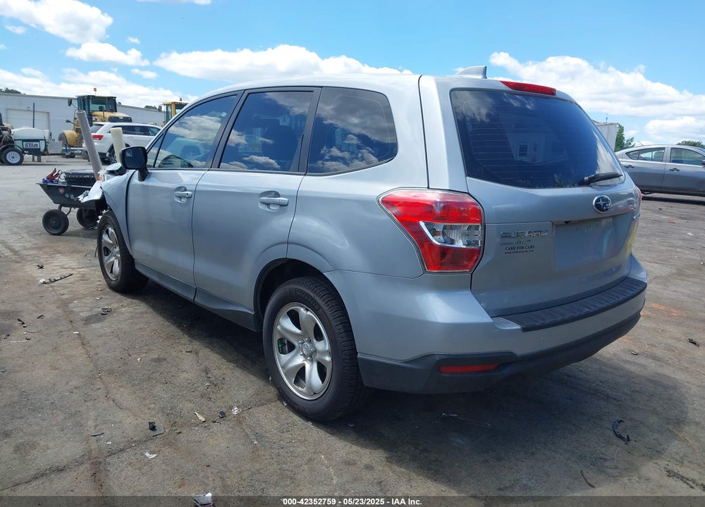2016 SUBARU FORESTER 2.5I VIN: JF2SJAAC5GH404042