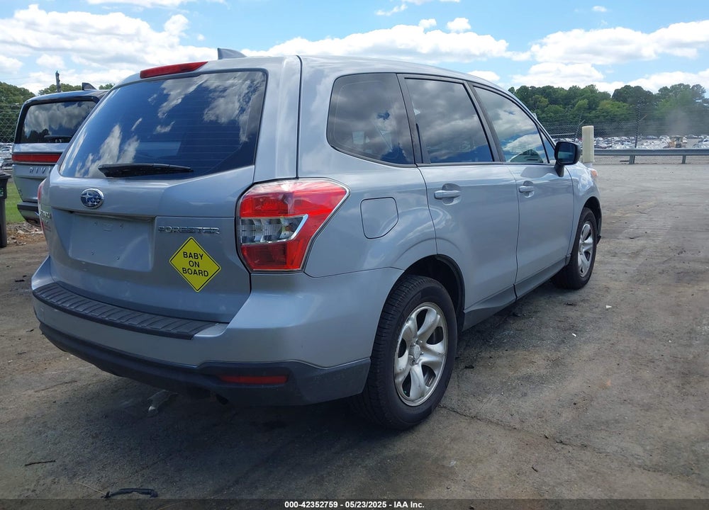 2016 SUBARU FORESTER 2.5I VIN: JF2SJAAC5GH404042