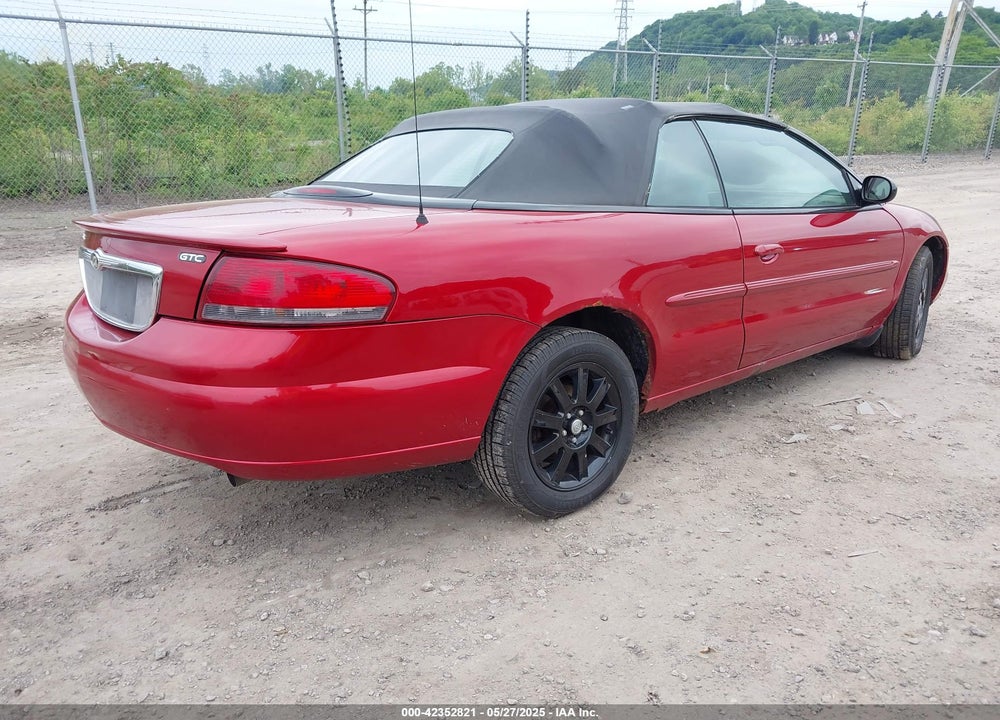 2004 CHRYSLER SEBRING GTC VIN: 1C3EL75R44N172753