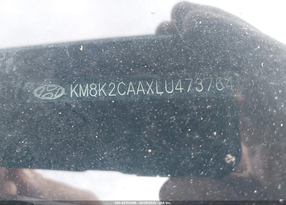 2020 HYUNDAI KONA VIN: KM8K2CAAXLU473764