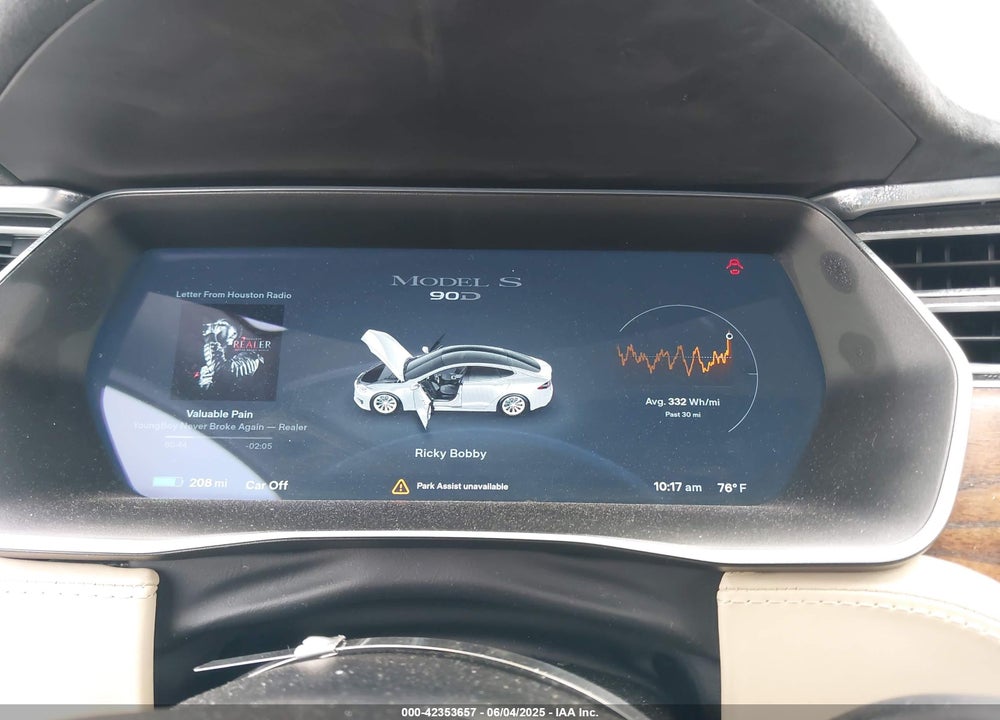 2017 TESLA MODEL S VIN: 5YJSA1E28HF199687