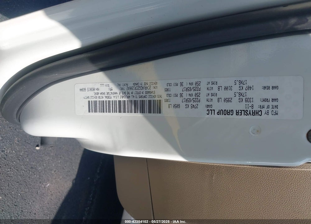 2012 VOLKSWAGEN ROUTAN SEL PREMIUM VIN: 2C4RVADG2CR120642
