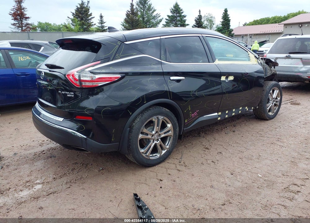 2016 NISSAN MURANO PLATINUM VIN: 5N1AZ2MH9GN159372