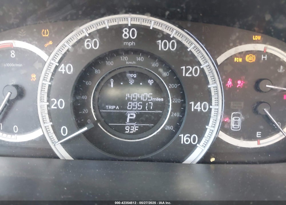 2013 HONDA ACCORD VIN: 1HGCR2F83DA121487