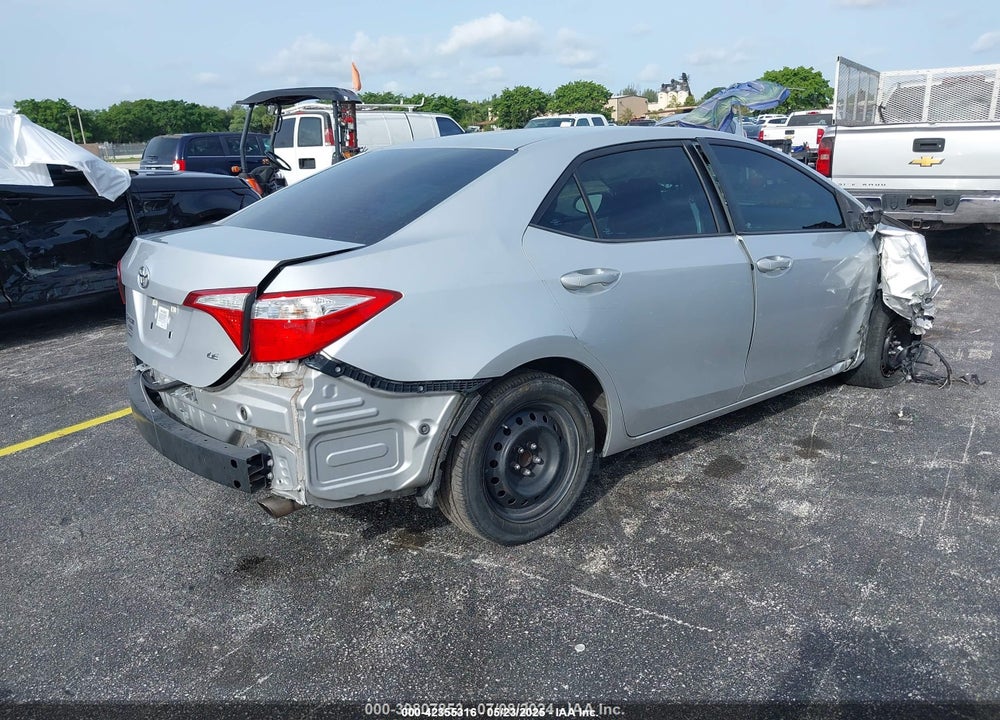 2016 TOYOTA COROLLA VIN: 5YFBURHE2GP548986
