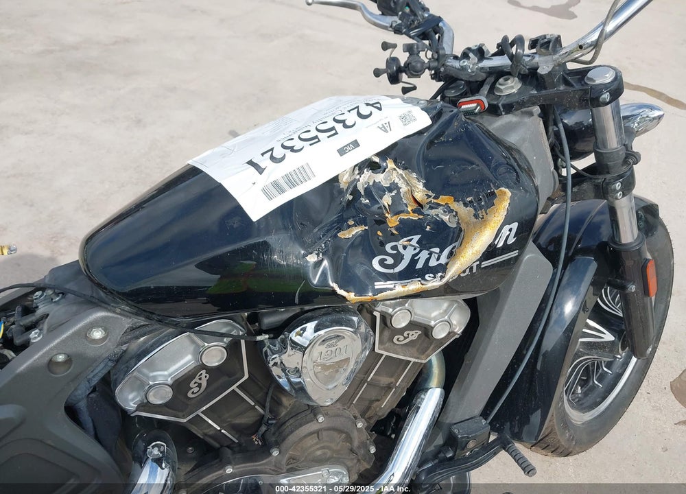 2016 INDIAN MOTORCYCLE CO. SCOUT VIN: 56KMSB00XG3107048