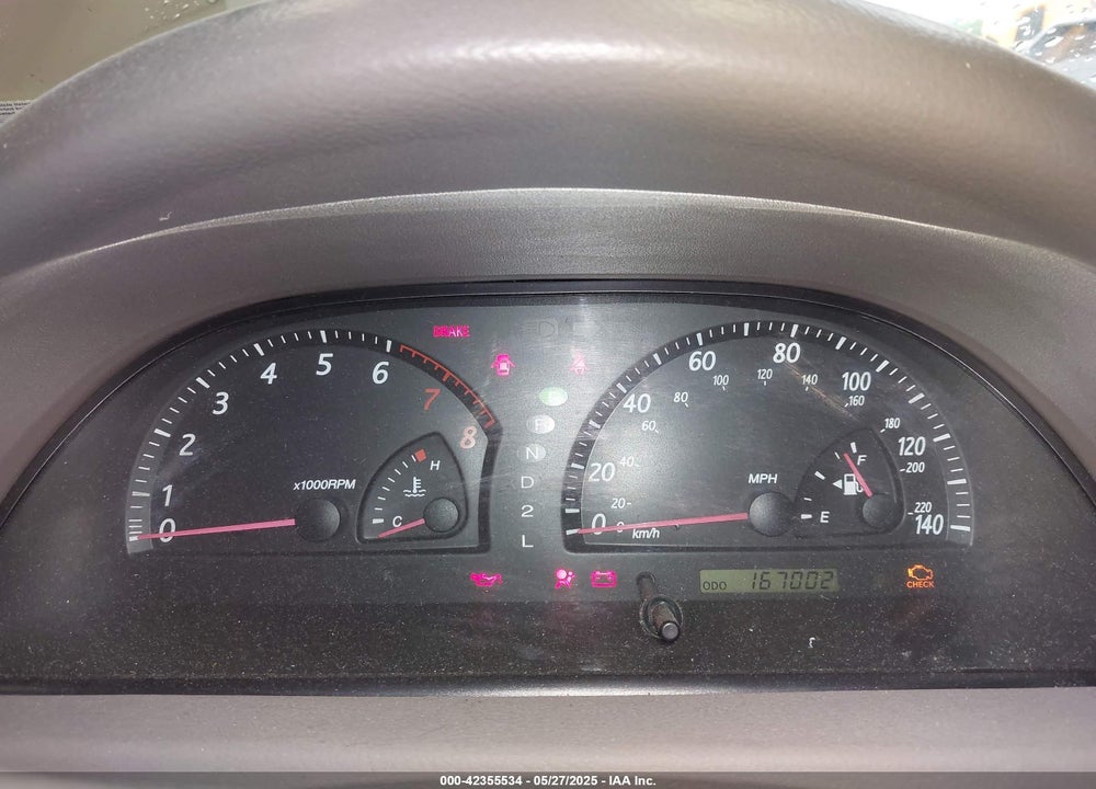 2002 TOYOTA CAMRY LE VIN: 4T1BE32K42U075897