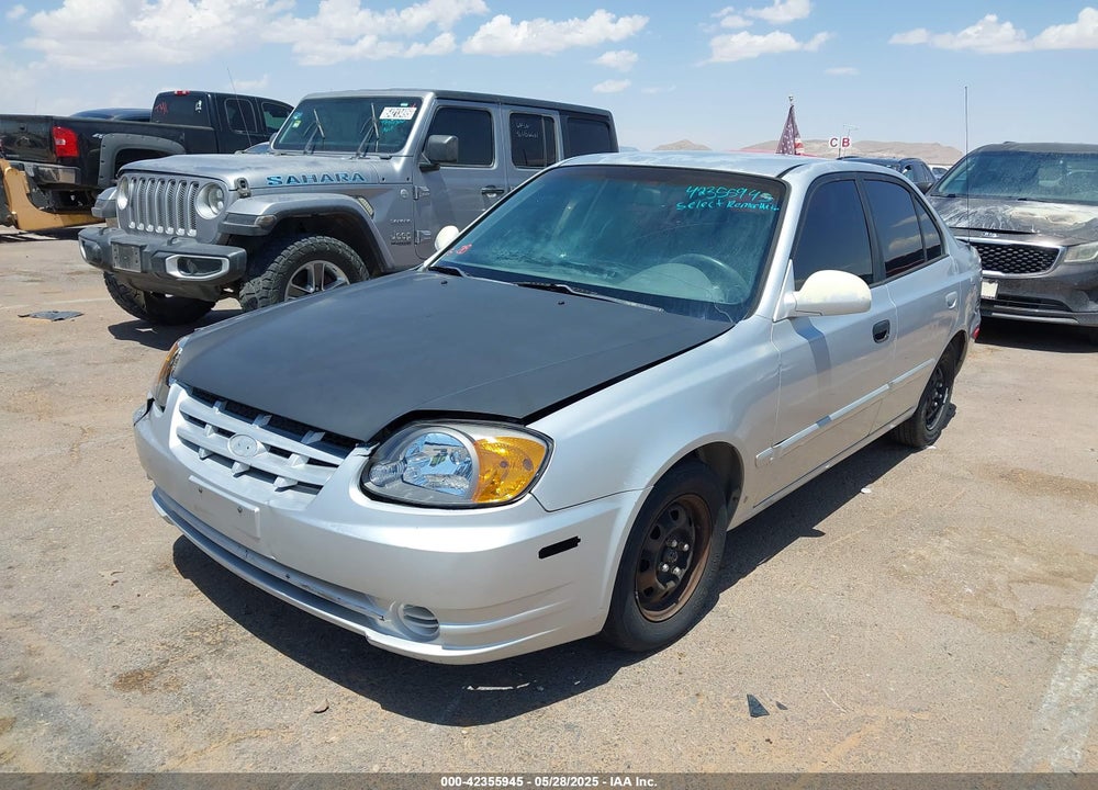 2004 HYUNDAI ACCENT GL VIN: KMHCG45C54U499777