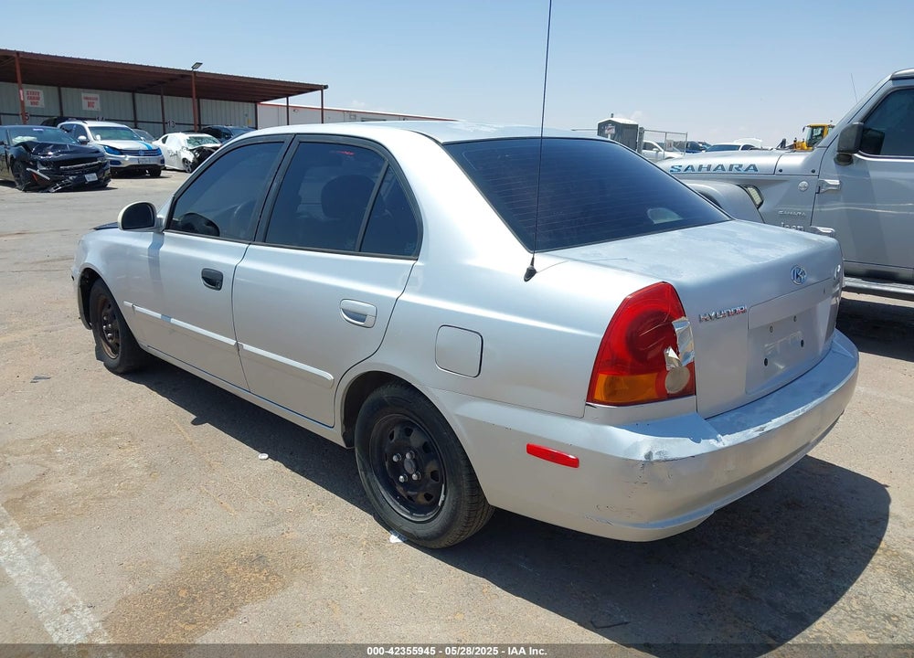 2004 HYUNDAI ACCENT GL VIN: KMHCG45C54U499777