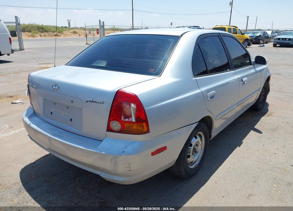 2004 HYUNDAI ACCENT GL VIN: KMHCG45C54U499777