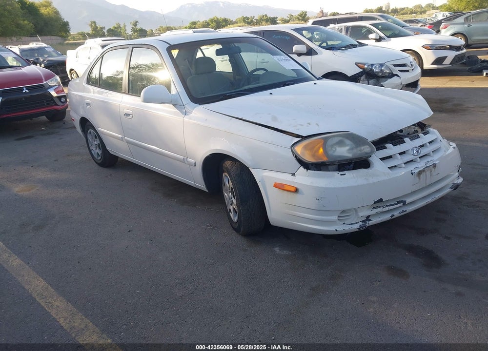 2003 HYUNDAI ACCENT GL VIN: KMHCG45C63U463420
