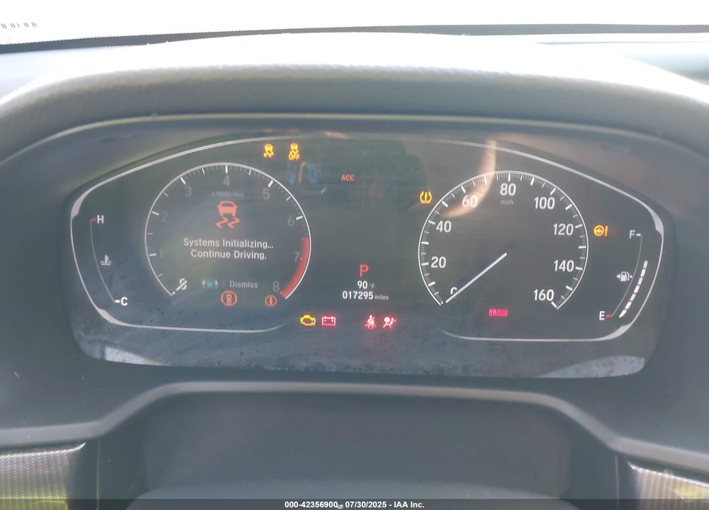 2019 HONDA ACCORD VIN: 1HGCV1F31KA016633
