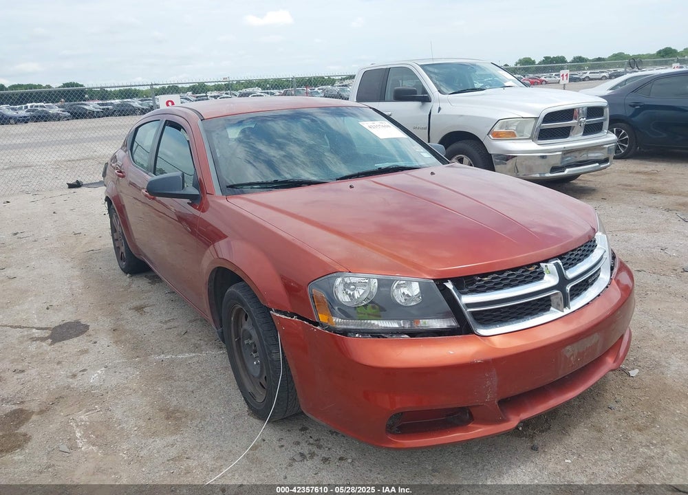 2012 DODGE AVENGER SE VIN: 1C3CDZAB1CN177335