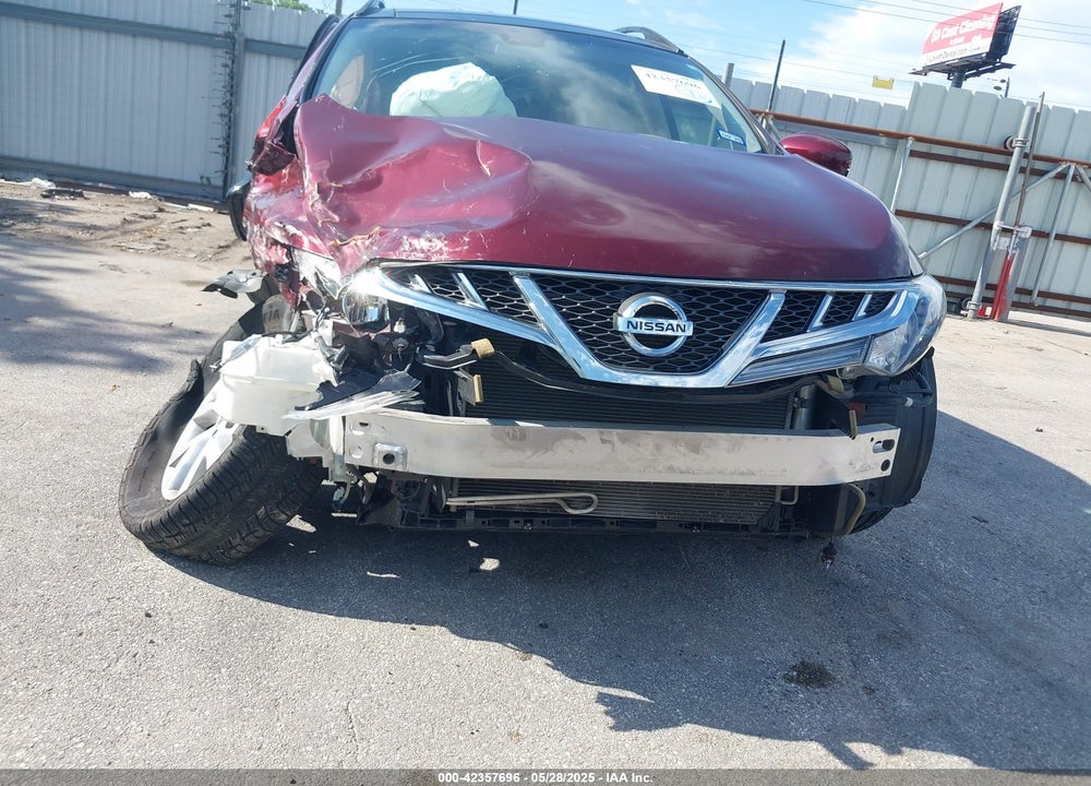 2012 NISSAN MURANO VIN: JN8AZ1MU5CW119309